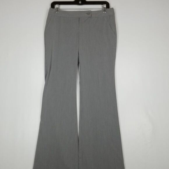 Body by Victoria Pants Women's Size 4 The Kate Fit Tall Grey Black White Plaid - Picture 1 of 8